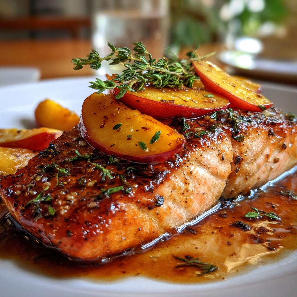 Bourbon-Pfirsich-Lachs: 30 Minuten für himmlischen Genuss