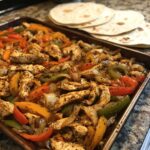 sheet pan chicken fajitas