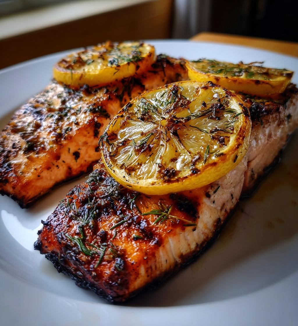 20 Minuten Gegrillter Lachs mit Zitrone – köstlich einfach