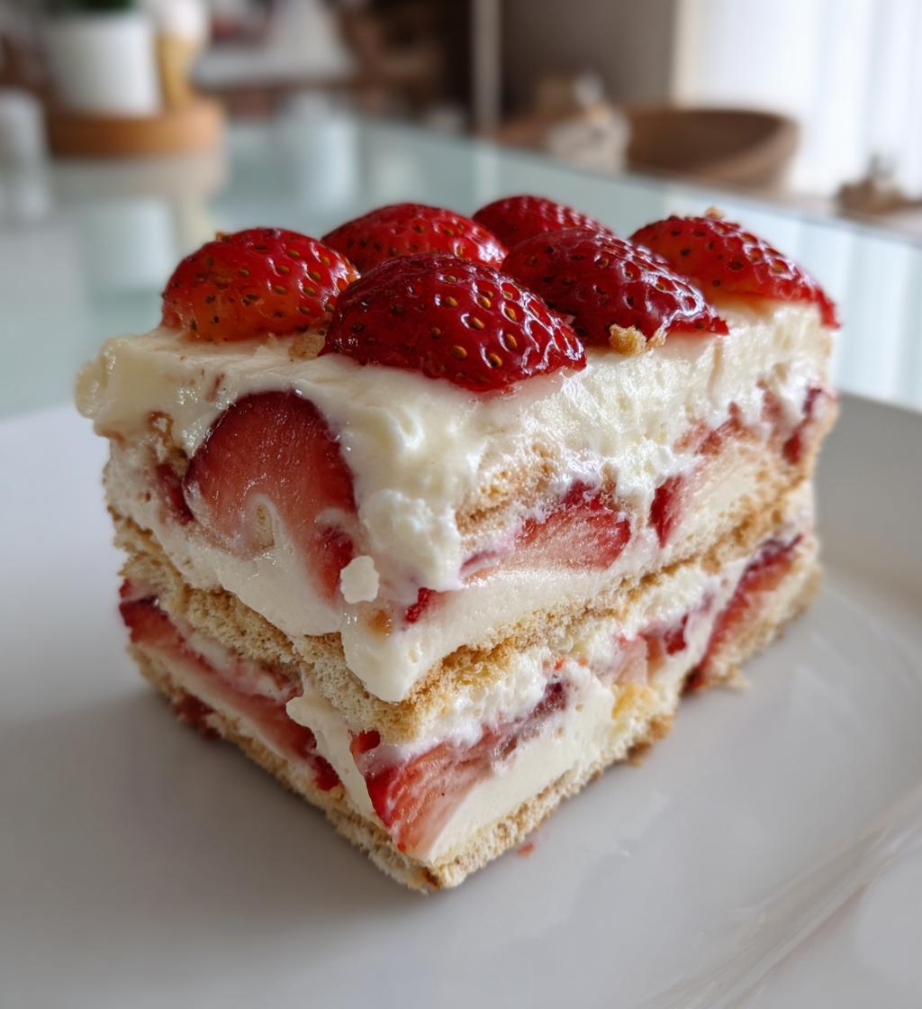 No Bake Erdbeertorte