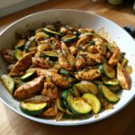 Zucchini Pfanne mit Hähnchen