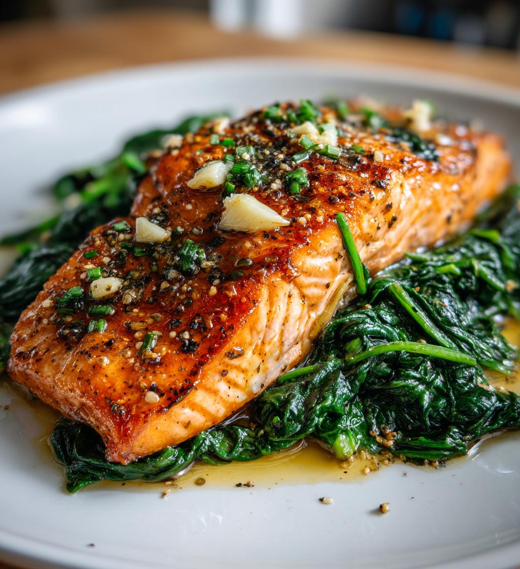 5-Minuten Wunder: Lachs mit Spinat im Airfryer schmeckt himmlisch