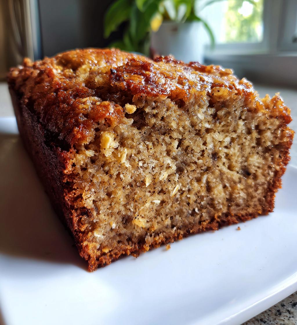 Bananenbrot mit Haferflocken