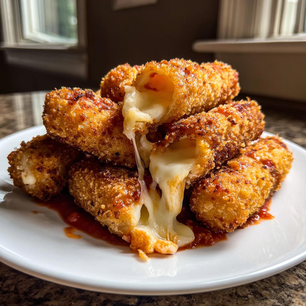 Crispy Mozzarella Sticks – Einfaches Rezept mit extra Käsefüllung