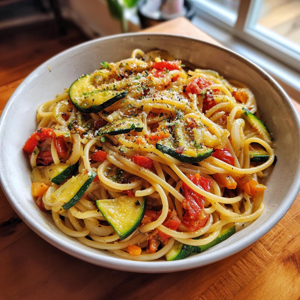 Frühlings Pasta mit Gemüse