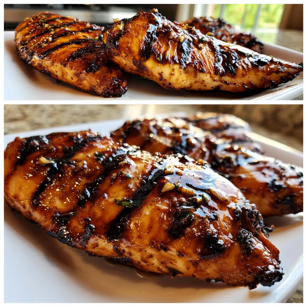 Honig Knoblauch Hähnchen vom Grill