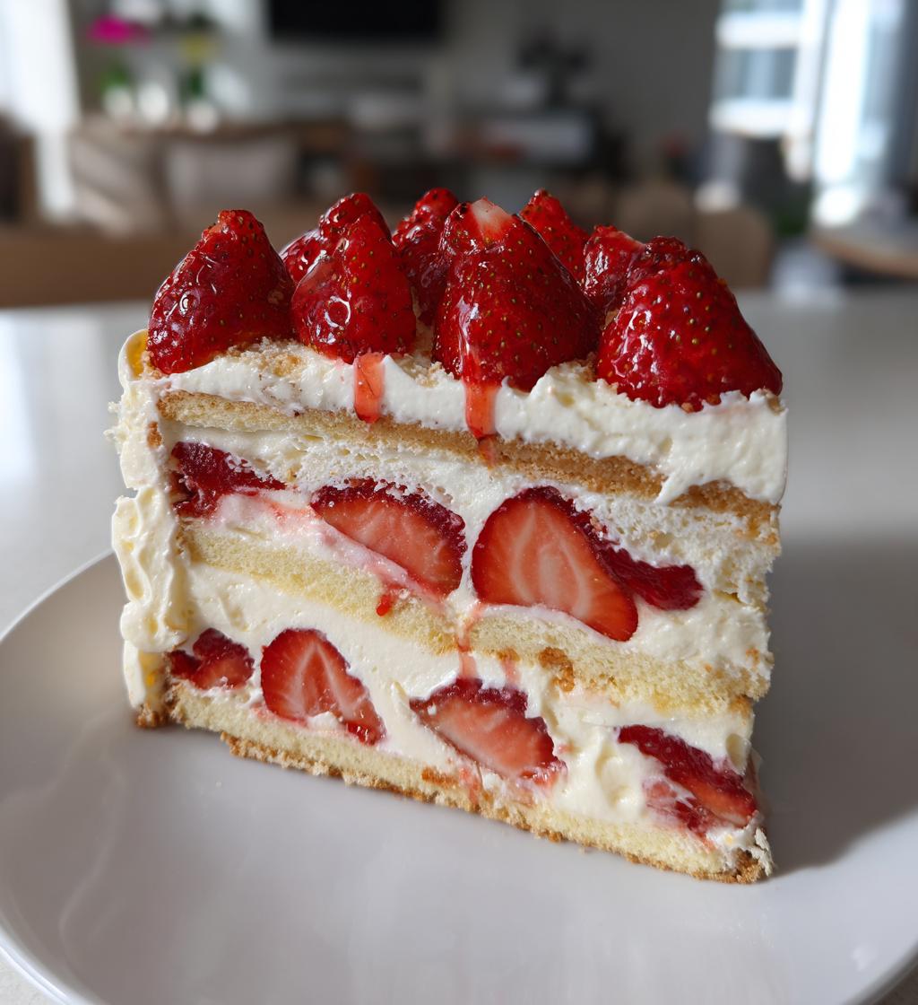 No Bake Erdbeertorte