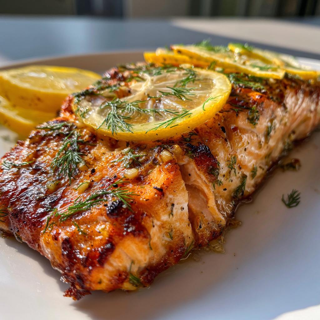 Saftiger Gegrillter Lachs mit Zitrone und Knoblauch – Perfektes Grillrezept