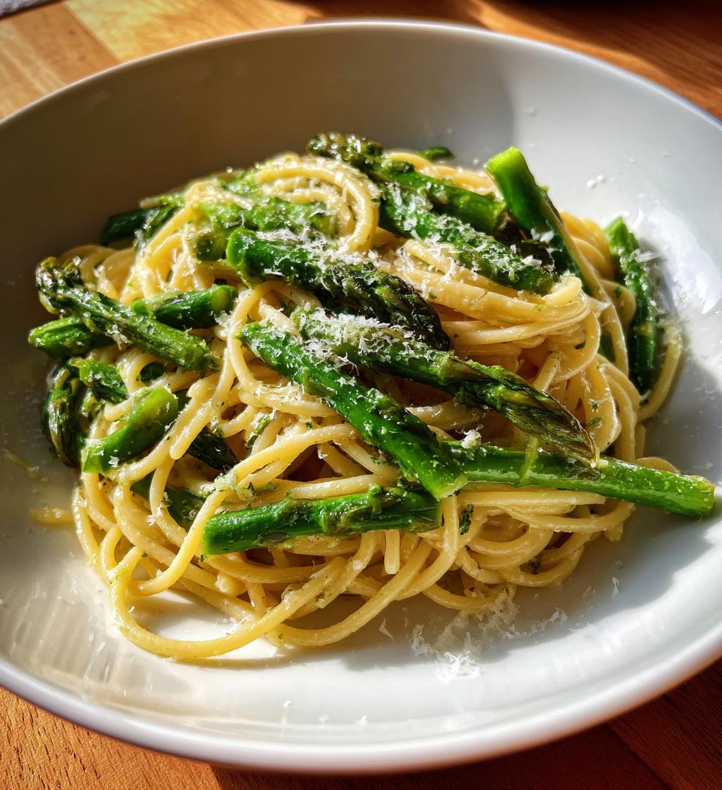 grüner spargel rezept nudeln