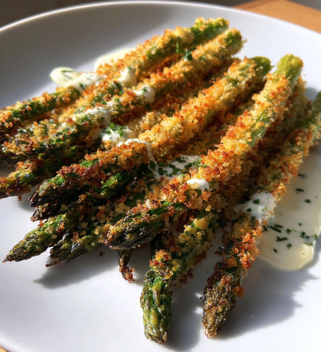 Knuspriger panierter Spargel Airfryer in 20 Minuten!