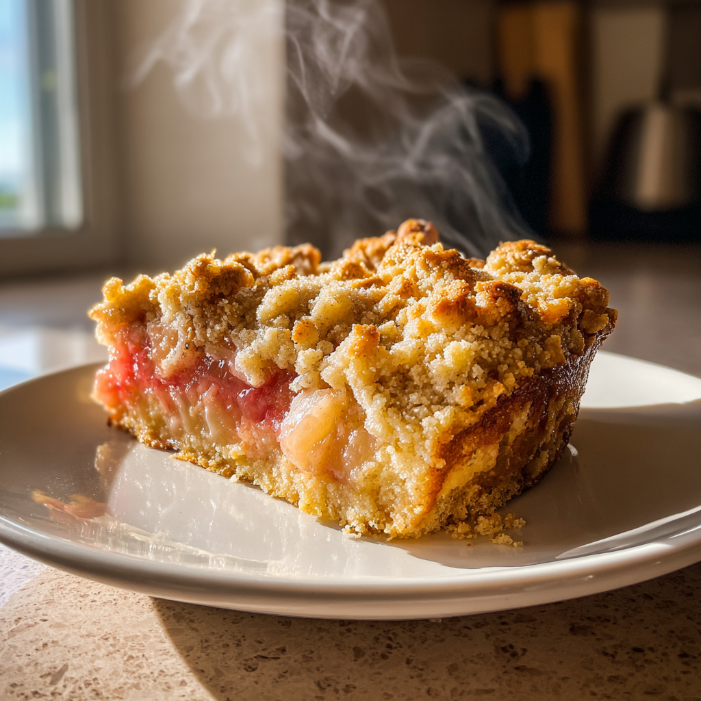 Rhabarber Streuselkuchen: Saftig &amp; Knusprig in 40 Min