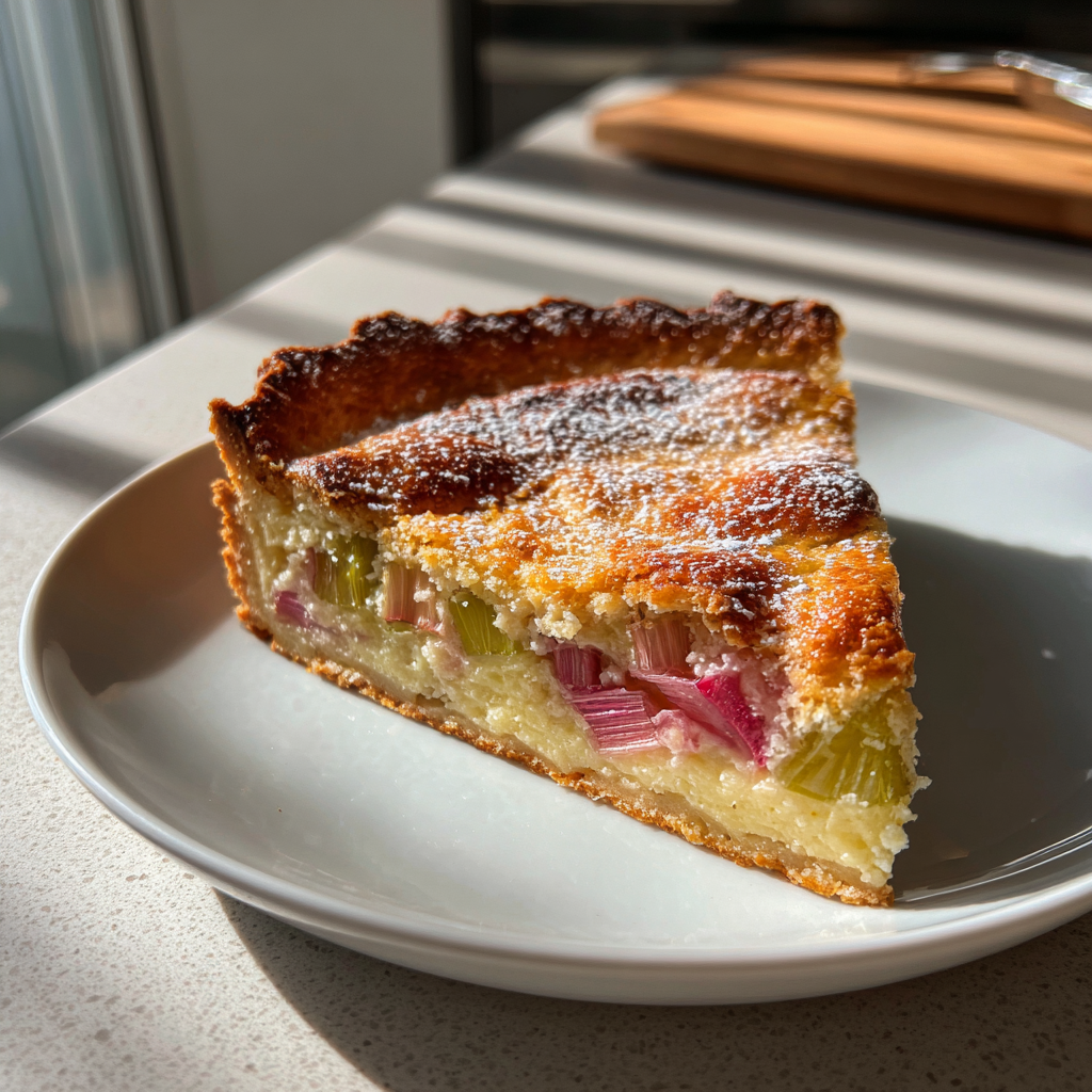 Rhabarber Tarte: 40 Minuten zum cremig-knusprigen Glück
