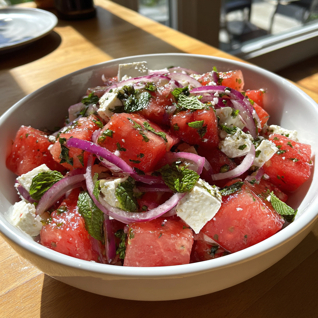 Melonen Feta Salat Rezept: 1 Genial Einfach!