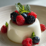 panna cotta rezept: klassisches Dessert mit frischen Beeren