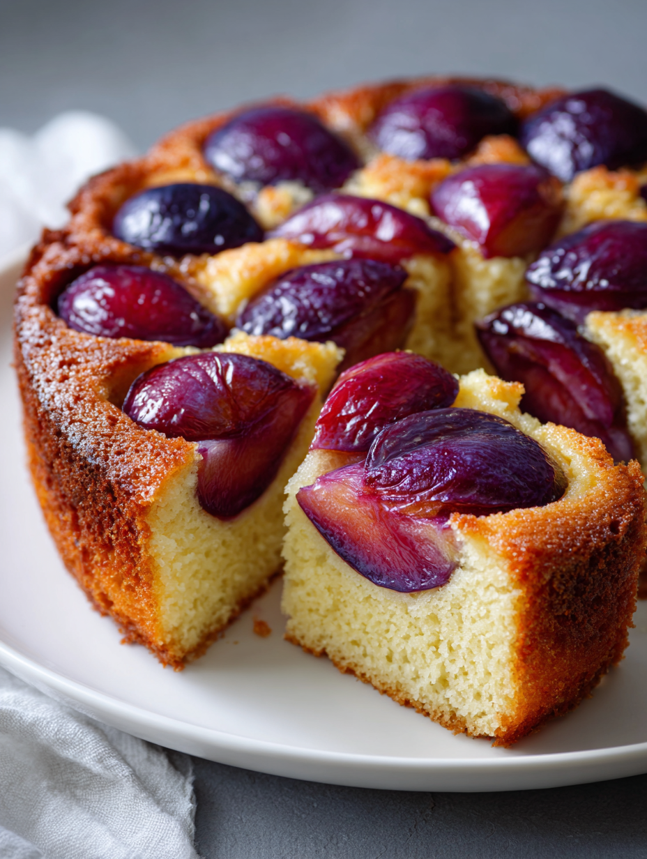 zwetschgen rezepte kuchen: saftiger Kuchen mit frischen Zwetschgen