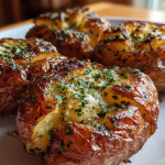 Airfryer Backkartoffeln – Perfekt Knusprige Schale: Leckerer Kräuterbutter-Abschluss: Einfach und köstlich zubereitet
