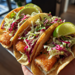Airfryer Fischtacos mit Krautsalat: Knusprige und Leckere Leckereien: Einfache Zubereitung für frischen Genuss