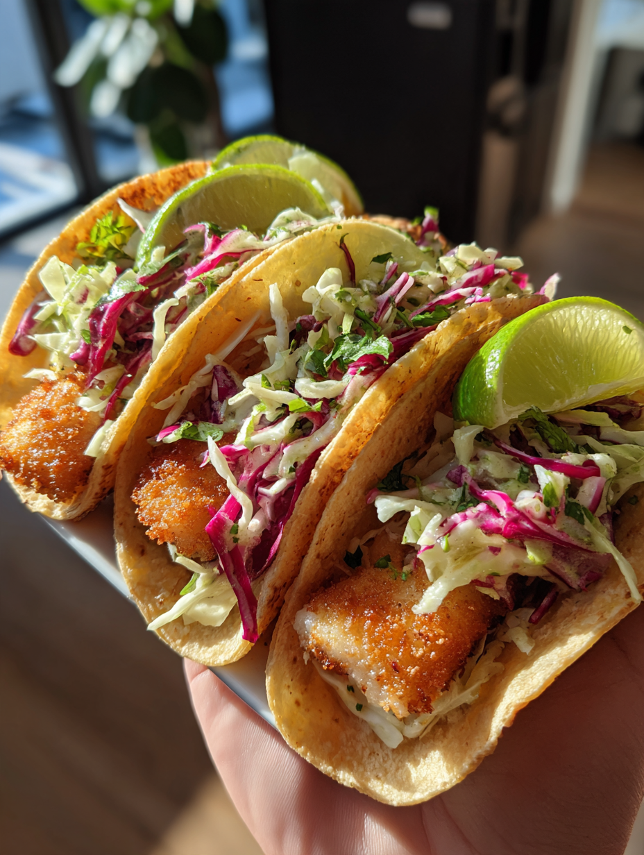 Airfryer Fischtacos mit Krautsalat: Knusprige und Leckere Leckereien: Einfache Zubereitung für frischen Genuss