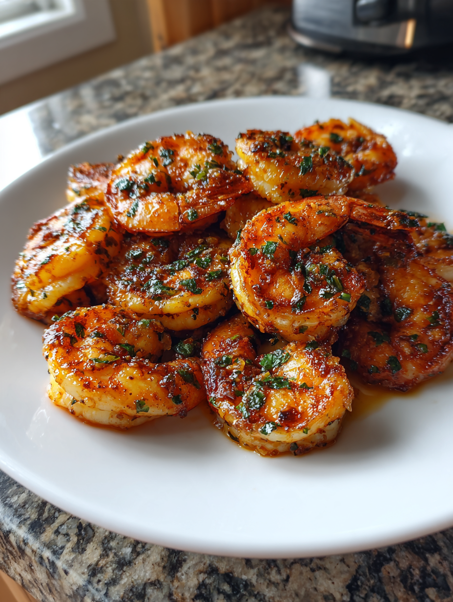 Airfryer Honig-Knoblauch-Garnelen Rezept: Herrlich Süß und Herzhaft: Knusprig und Aromatisch mit Sesam und Frühlingszwiebeln