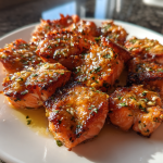 Airfryer Knoblauchbutter-Lachs-Bites: Einfache, Aromatische Vorspeise: Perfekte Häppchen für jede Feier