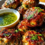 Airfryer Putenfrikadellen – Einfaches Wochentags-Abendessen: Knusprig und Lecker mit Kräuter-Dip: Perfekt für die ganze Familie