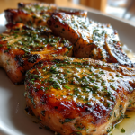 Airfryer Schweinekoteletts mit Kräuterbutter: Herrlich Saftig und Aromatisch - Ein einfaches Rezept für den perfekten Genuss