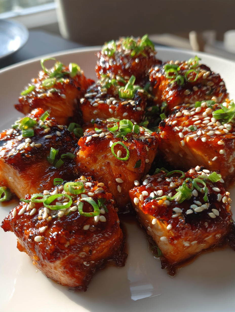 Airfryer Teriyaki-Lachs-Bites: Herrlich Knusprig und Aromatisch – Perfekt für jeden Anlass