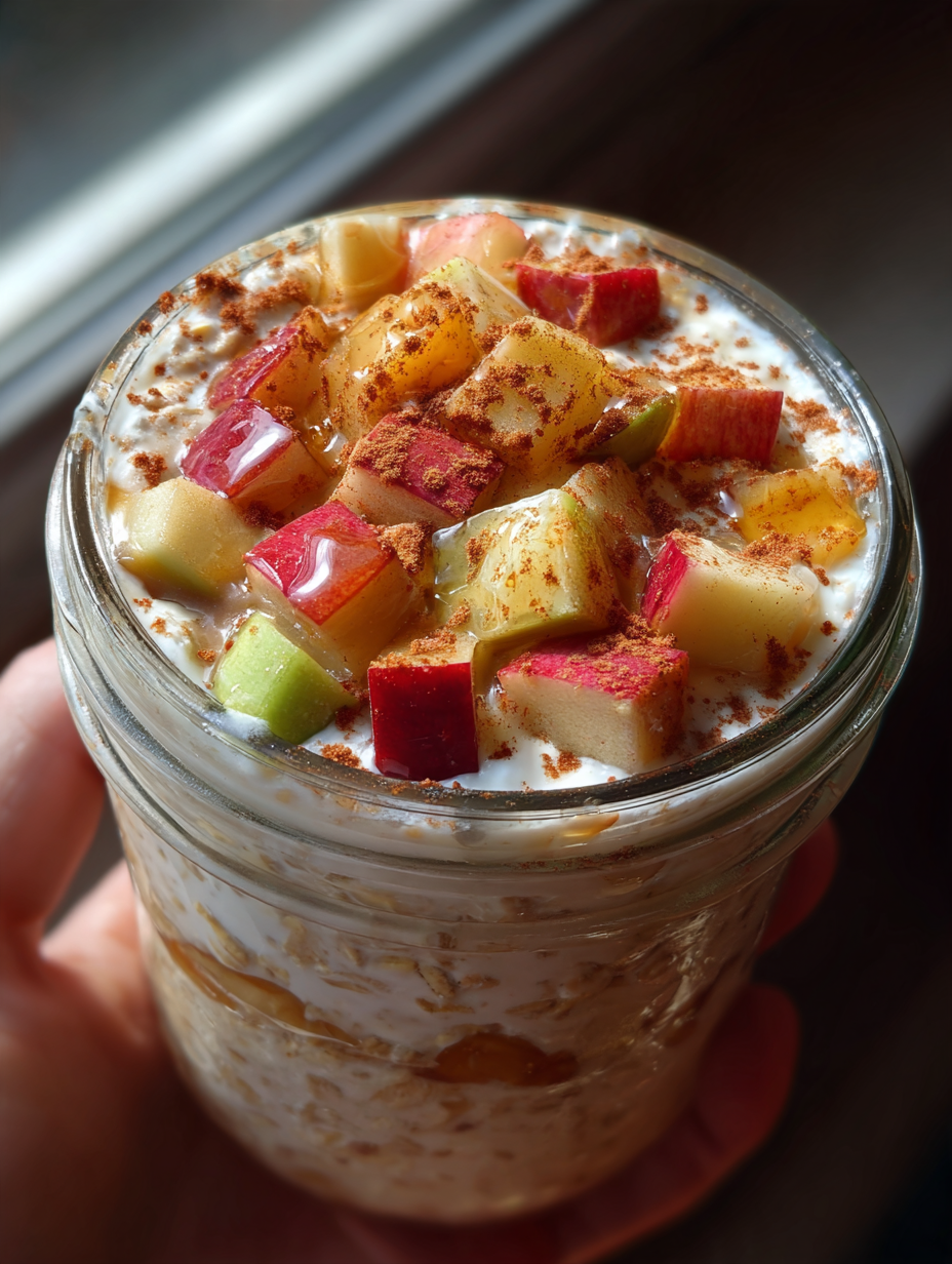 Apfel-Zimt Overnight Oats: Eine Herrlich Einfache Frühstücksidee: Köstlich mit Honig und Nüssen