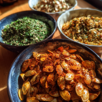 Geröstete Kürbiskerne – 3 Geschmacksvarianten: Leckeres Herzhaftes Trio: Knusprig mit Paprika, Knoblauch und Kräutern