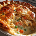 Hähnchen-Pot-Pie mit Blätterteig: Leckerer Comfort-Food-Genuss: Einfach und köstlich für jeden Anlass