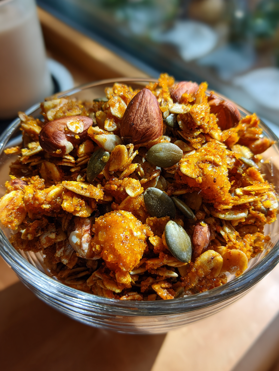Hausgemachtes Kürbisgewürz-Granola: Herrlich Knuspriger Herbst-Snack: Einfaches Rezept für perfekten Genuss