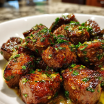20-Minuten Knoblauchbutter Steak Bites: Einfache und Leckere Vorspeise: Zart und voller Geschmack in nur 20 Minuten