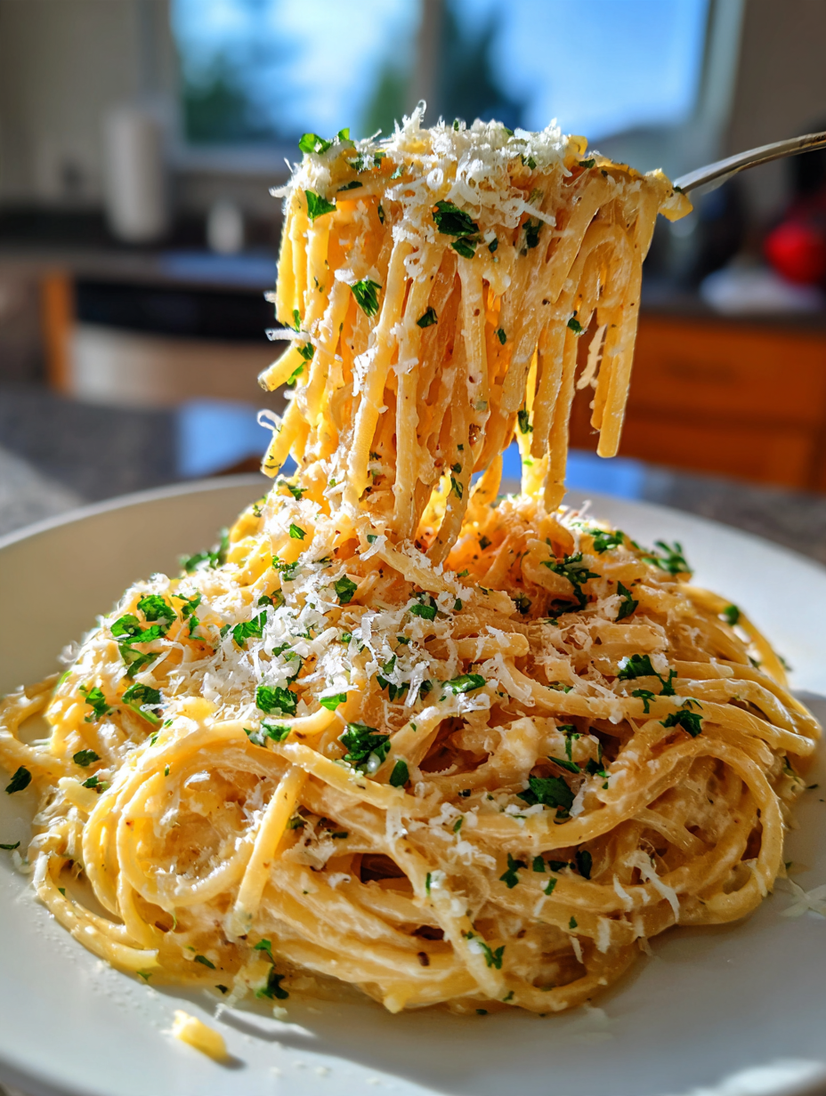One-Pot Cremige Knoblauch-Parmesan-Pasta: Einfaches und Leckeres Comfort Food: Cremig und voller Geschmack in nur einem Topf