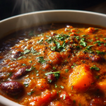 Slow-Cooker Kürbis-Chili Rezept: Einfaches und Leckeres Herbst-Comfort-Food: Herzhaftes Chili mit aromatischen Gewürzen und Bohnen